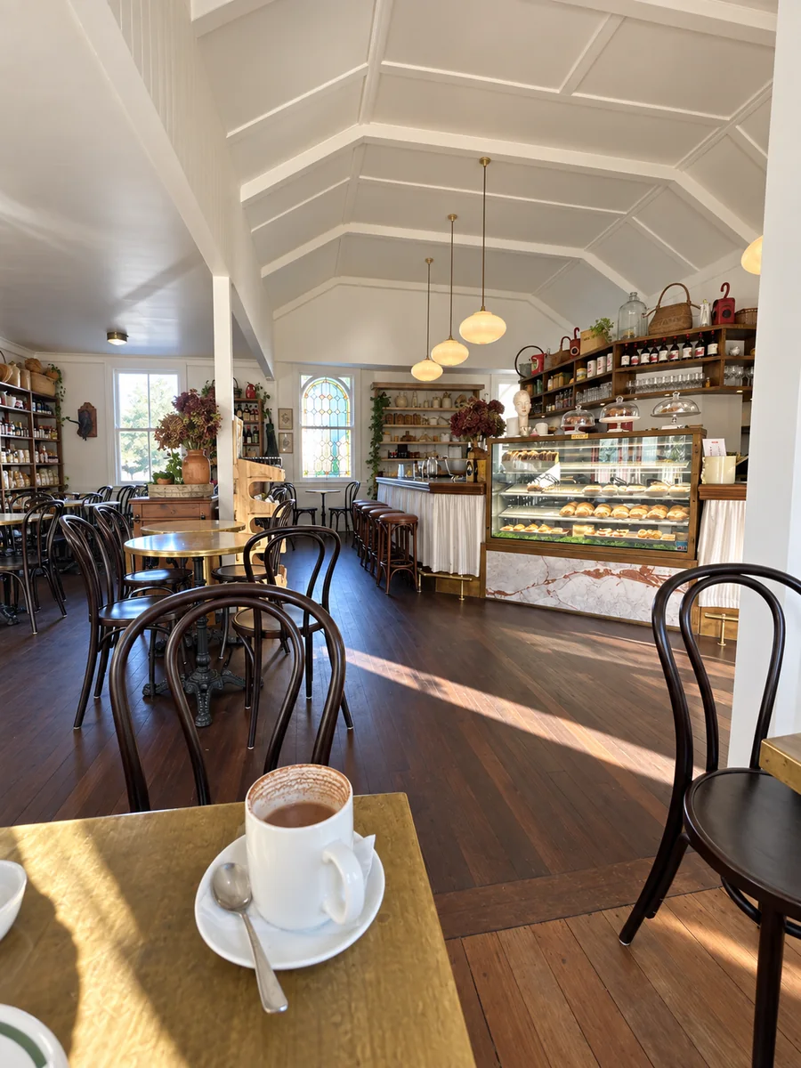 The bright dining room inside Stassano