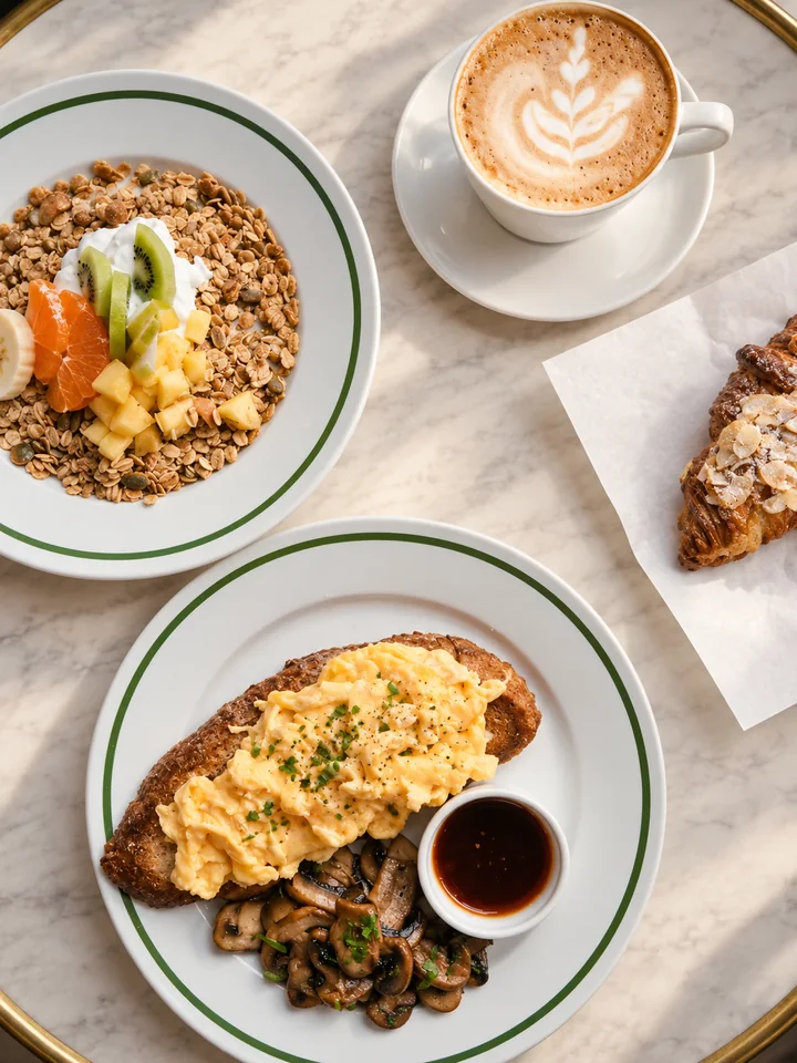 Breakfast served at Stassano